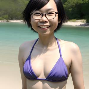 A.I. China Bikini Teen on Dino Island 37rdflpvfs