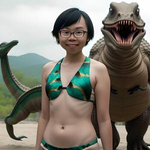 A.I. China Bikini Teen on Dino Island-w7rdfn3il1.jpg