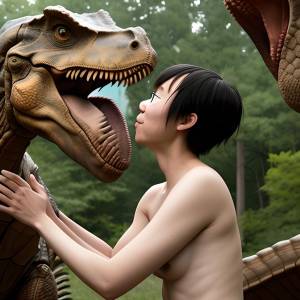 A.I. China Bikini Teen on Dino Island u7rdfnh4a6