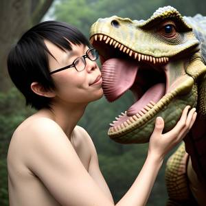 A.I. China Bikini Teen on Dino Island r7rdfj1ovf