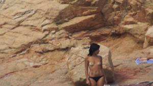 Sardinia italy brunette teen on beach voyeur spy x259-67rfv9ijvh.jpg