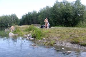 Nimfa & Abbey & Nastia B - In Karelia Ruskeala Lake Svetloye s7r08wtow6