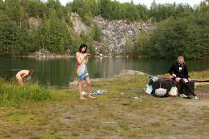 Nimfa & Abbey & Nastia B - In Karelia Ruskeala Lake Svetloye c7r08w61g7