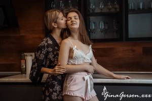 Gina Gerson & Samanta - Lesbian Love on the Counter - x89-y7rmhbe5c1.jpg