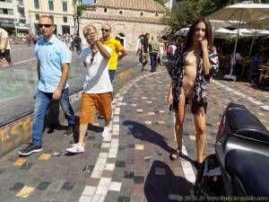 Nora A - Teasing Greek Cocks In Monastiraki ATH Greece d7smak6yaj