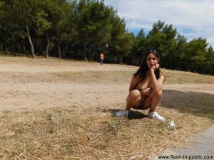 Maria I - Flashing Naked On A Park In Greece n7sm4jwxny