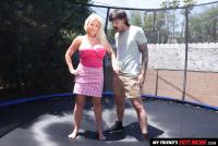 Billie Jean Austin gives her son
